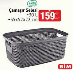 HOBBY LİFE ÇAMAŞIR SELESİ 30 L 35X52X22 CM fiyat ve kampanya bilgisi